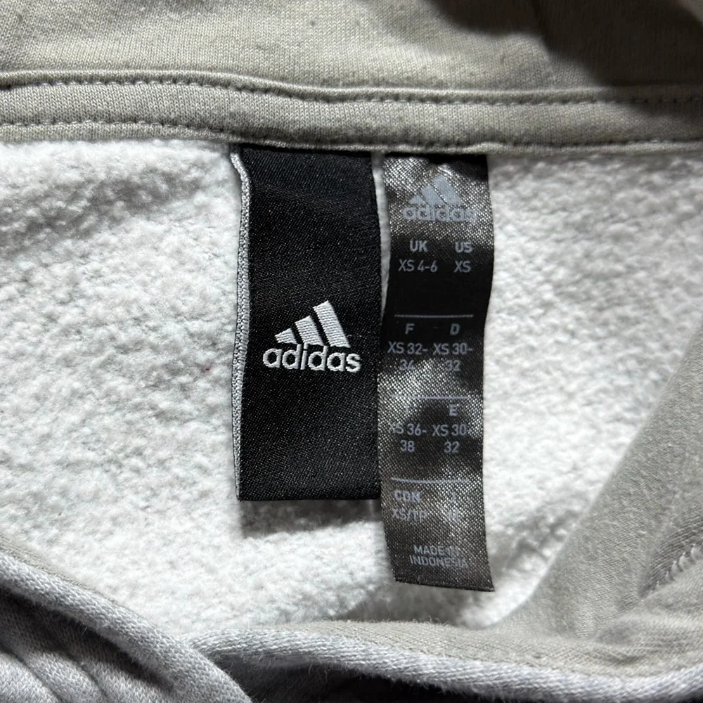 Adidas Light Gray Pullover Hoodie